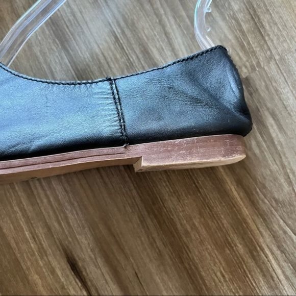 Zara Leather Slippers Babouches Slides - Picture 7 of 11